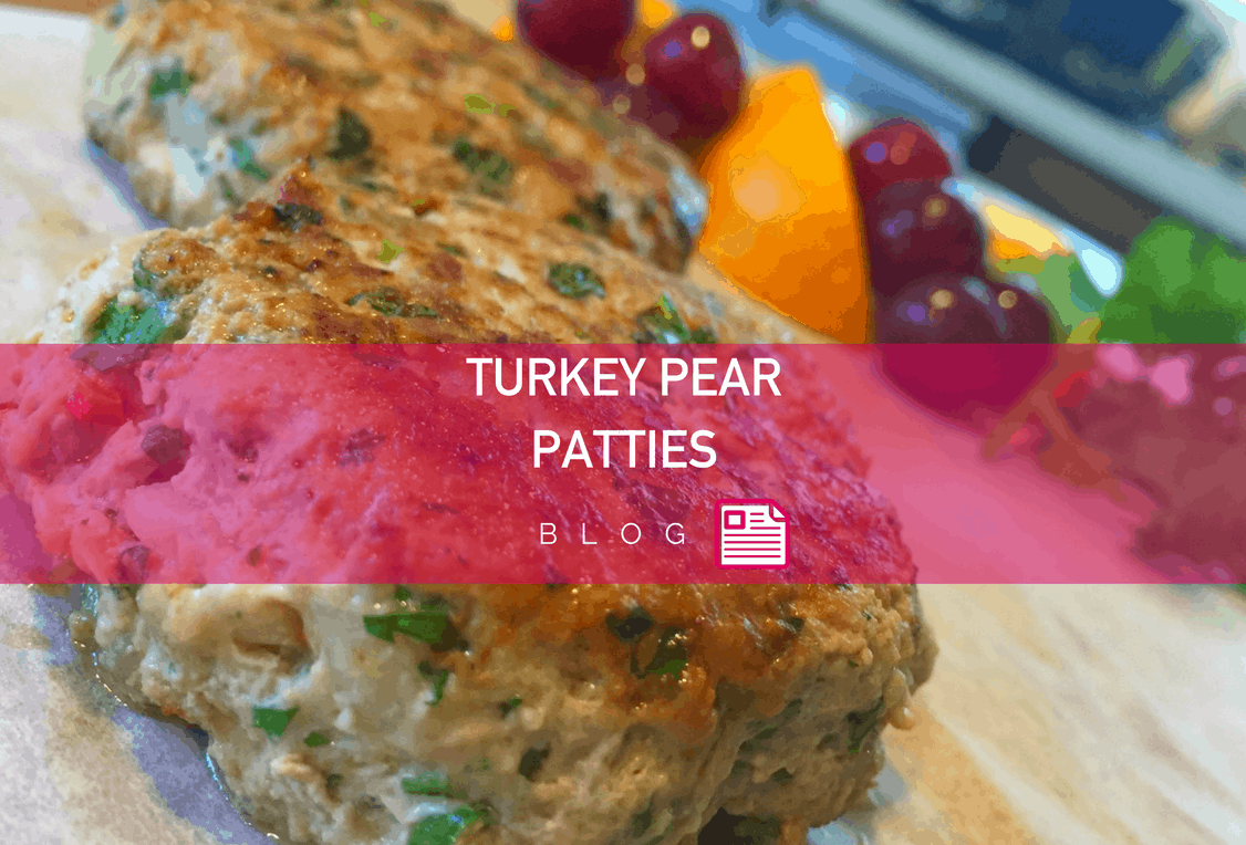 Turkey pear breakfast patties